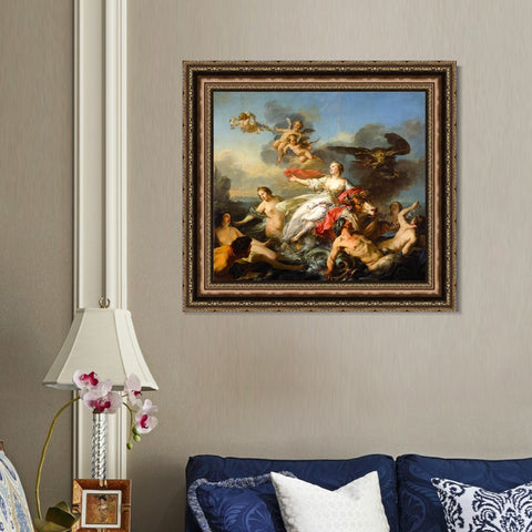 INVIN ART Framed Canvas Art Giclee Print Series#026 by Francois Boucher Wall Art Living Room Home Office Decorations