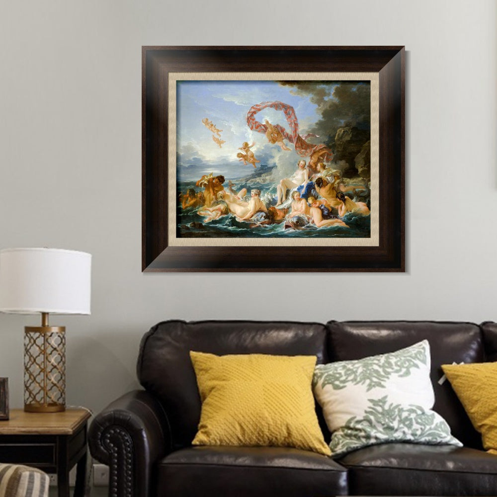 INVIN ART Framed Canvas Art Giclee Print The Triumph of Venus by Francois Boucher Wall Art Living Room Home Office Decorations