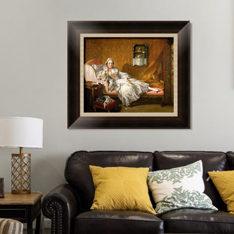 INVIN ART Framed Canvas Art Giclee Print Madame Boucher by Francois Boucher Wall Art Living Room Home Office Decorations