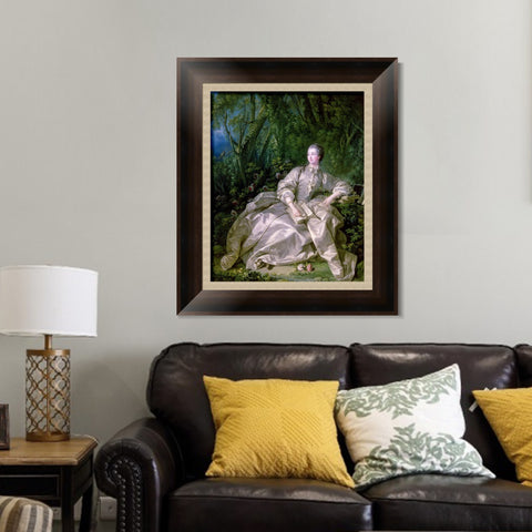 INVIN ART Framed Canvas Art Giclee Print madame de pompadour by Francois Boucher Wall Art Living Room Home Office Decorations