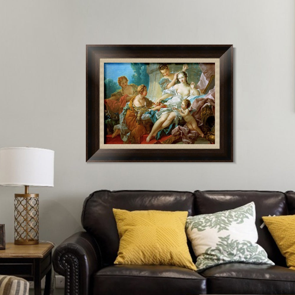 INVIN ART Framed Canvas Art Giclee Print Series#070 by Francois Boucher Wall Art Living Room Home Office Decorations