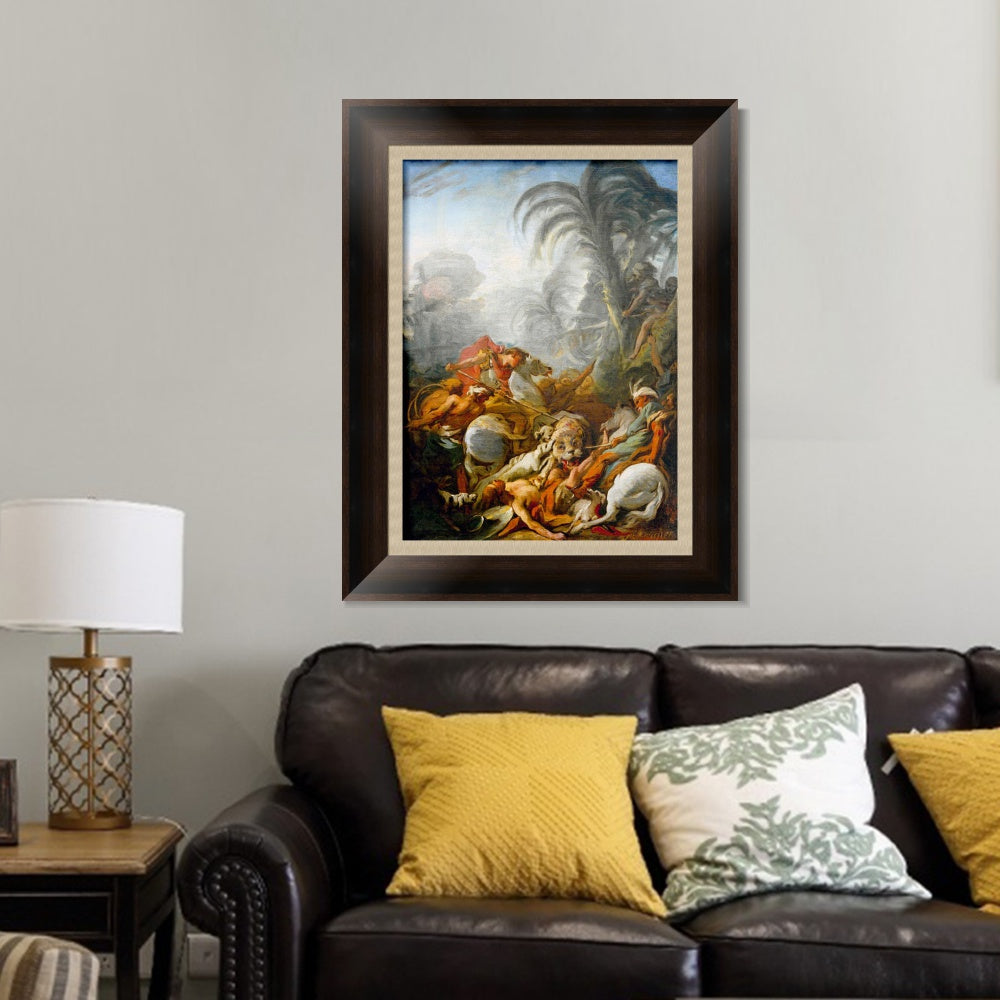 INVIN ART Framed Canvas Art Giclee Print Series#071 by Francois Boucher Wall Art Living Room Home Office Decorations