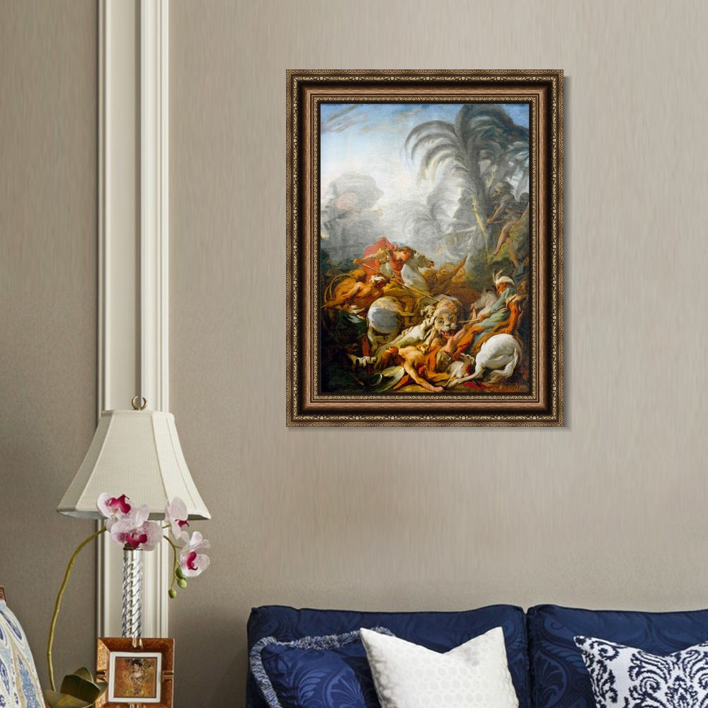 INVIN ART Framed Canvas Art Giclee Print Series#071 by Francois Boucher Wall Art Living Room Home Office Decorations