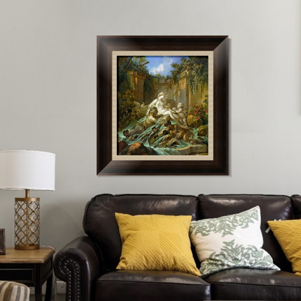 INVIN ART Framed Canvas Art Giclee Print Series#109 by Francois Boucher Wall Art Living Room Home Office Decorations