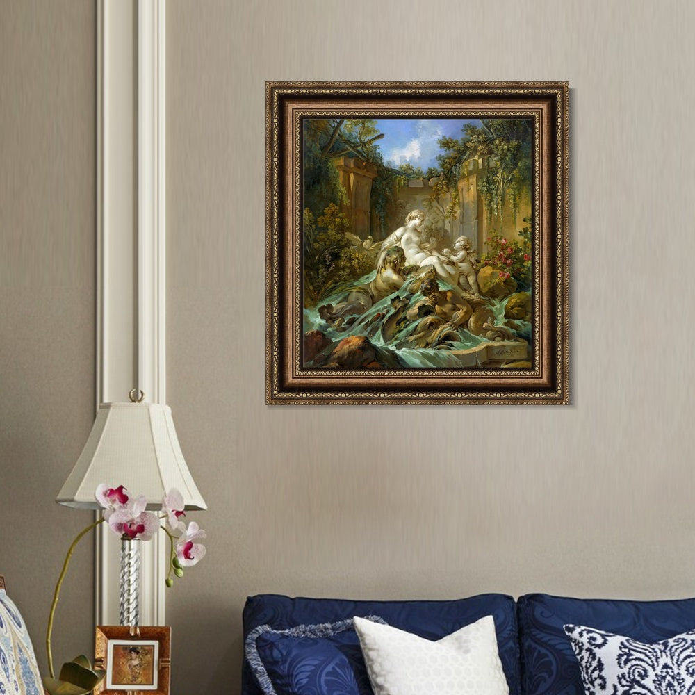 INVIN ART Framed Canvas Art Giclee Print Series#109 by Francois Boucher Wall Art Living Room Home Office Decorations