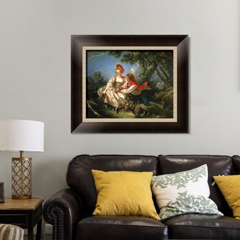 INVIN ART Framed Canvas Art Giclee Print Autumn anagoria#2 by Francois Boucher Wall Art Living Room Home Office Decorations