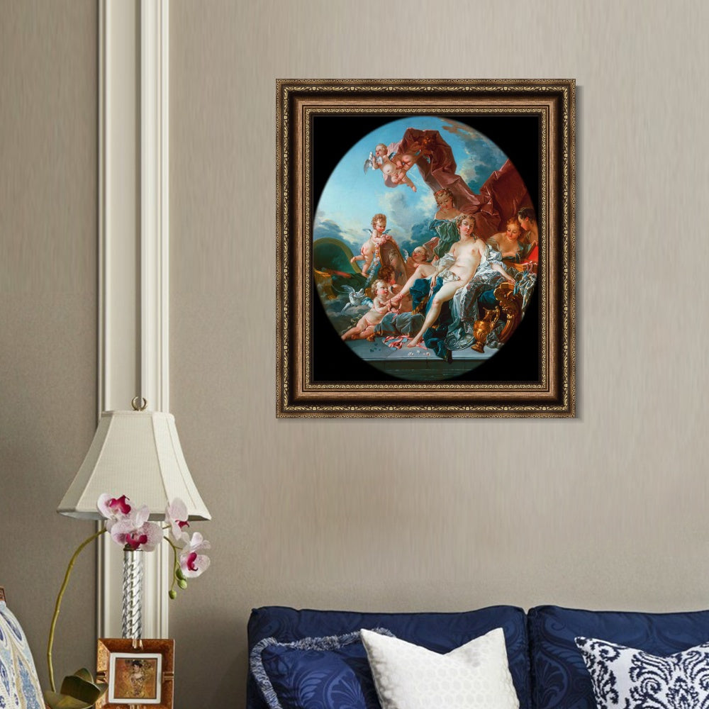 INVIN ART Framed Canvas Art Giclee Print Toilet of Venus by Francois Boucher Wall Art Living Room Home Office Decorations