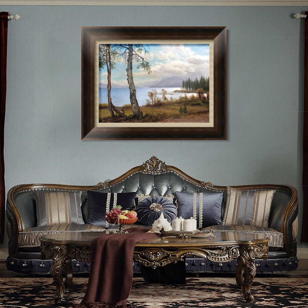 INVIN ART Framed Canvas Art Giclee Print Series#020 by Albert Bierstadt Wall Art