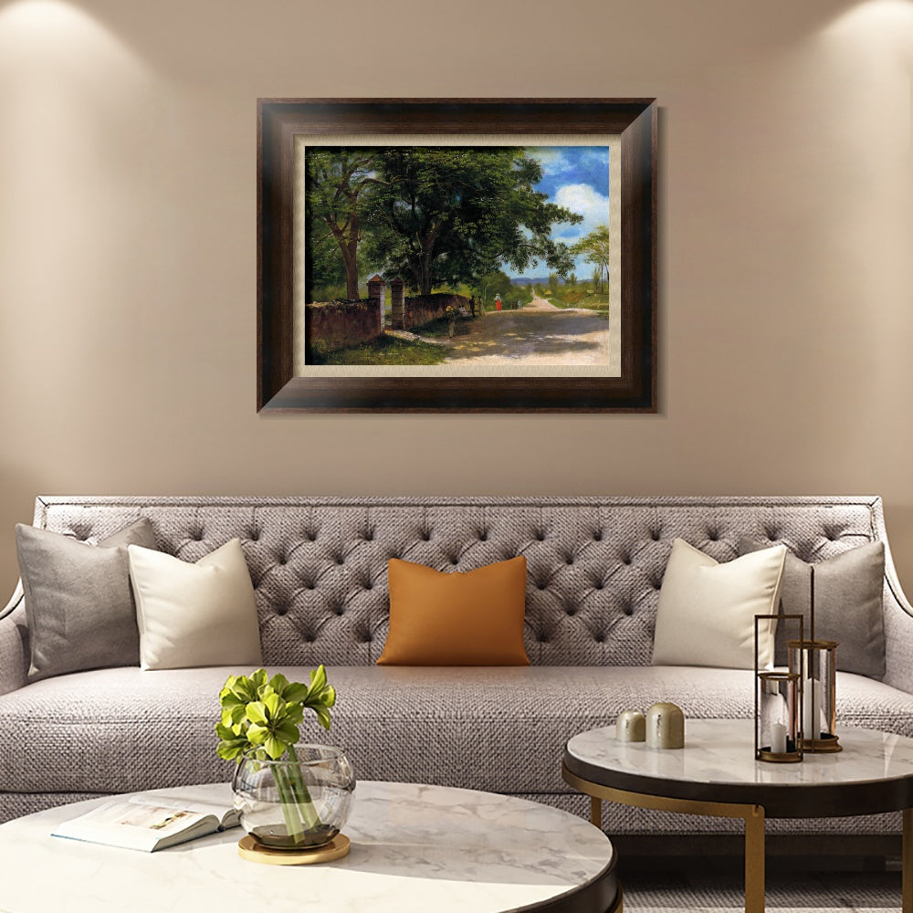 INVIN ART Framed Canvas Art Giclee Print life in the countryside by Albert Bierstadt Wall Art