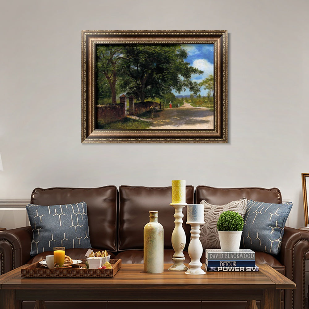 INVIN ART Framed Canvas Art Giclee Print life in the countryside by Albert Bierstadt Wall Art