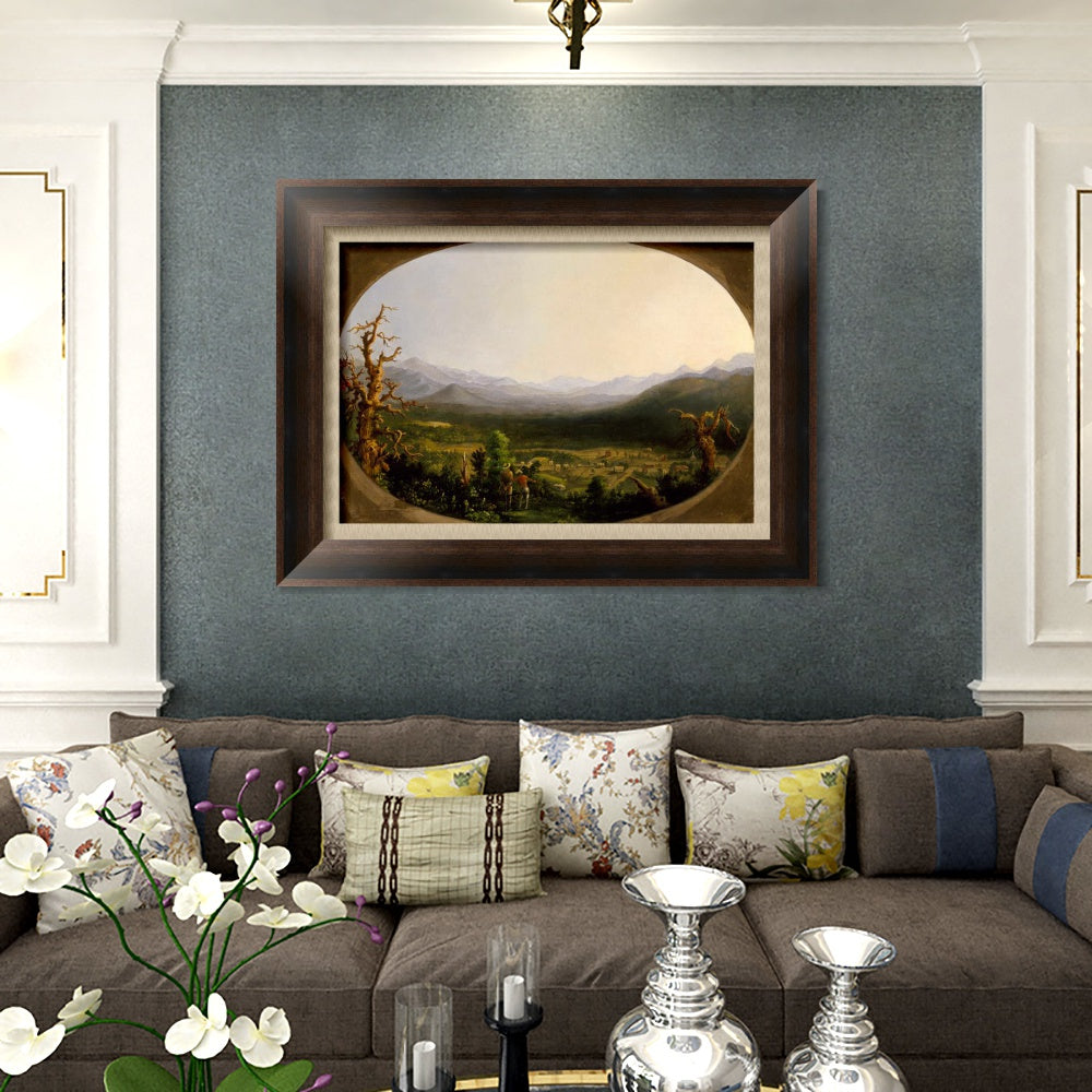 INVIN ART Framed Canvas Art Giclee Print Mountains#2 by Albert Bierstadt Wall Art