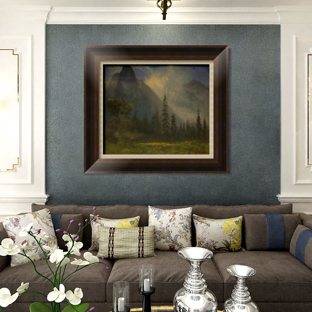 INVIN ART Framed Canvas Art Giclee Print life in the countryside by Albert Bierstadt Wall Art