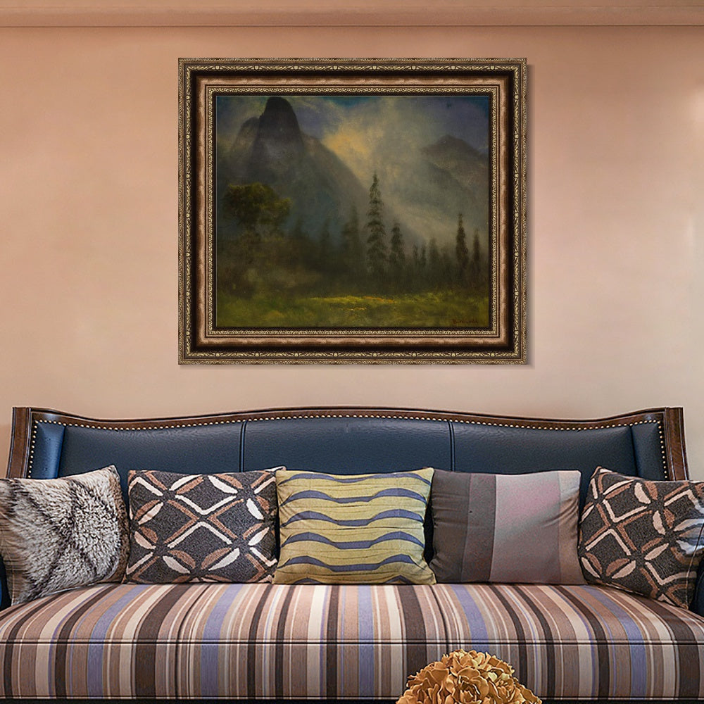INVIN ART Framed Canvas Art Giclee Print life in the countryside by Albert Bierstadt Wall Art