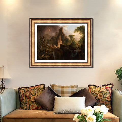 INVIN ART Framed Canvas Art Giclee Print Series#50 by Albert Bierstadt Wall Art Living Room Home Office Decorations