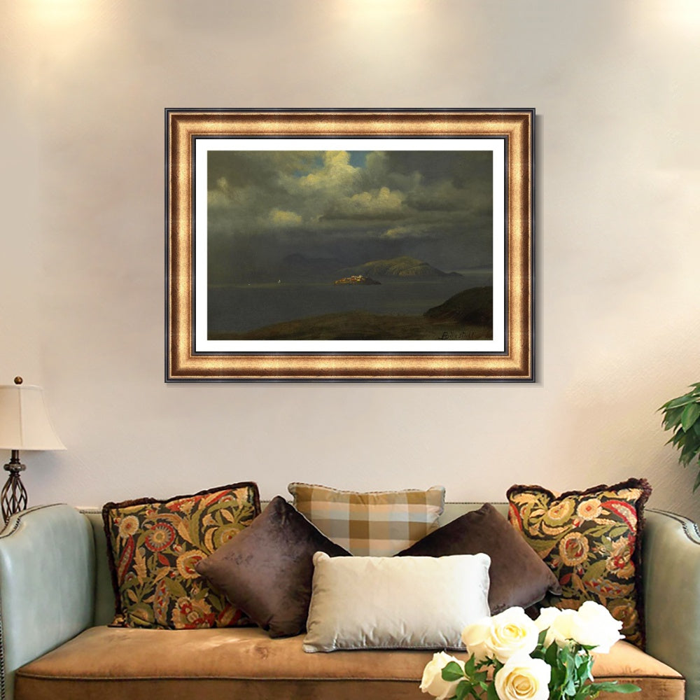 INVIN ART Framed Canvas Art Giclee Print Series#53 by Albert Bierstadt Wall Art