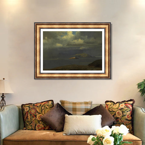 INVIN ART Framed Canvas Art Giclee Print Series#53 by Albert Bierstadt Wall Art Living Room Home Office Decorations