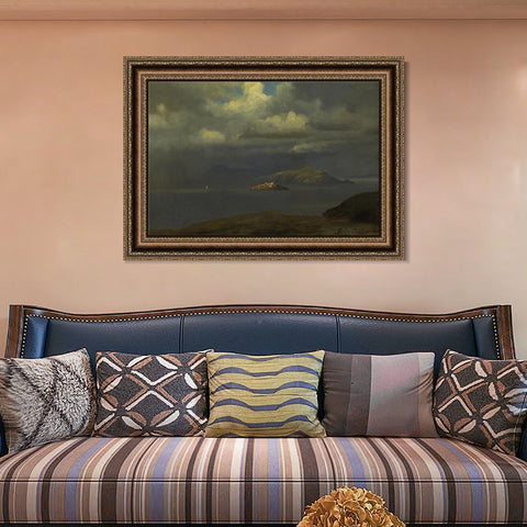 INVIN ART Framed Canvas Art Giclee Print Series#53 by Albert Bierstadt Wall Art Living Room Home Office Decorations