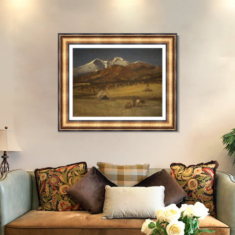 INVIN ART Framed Canvas Art Giclee Print Series#66 by Albert Bierstadt Wall Art Living Room Home Office Decorations