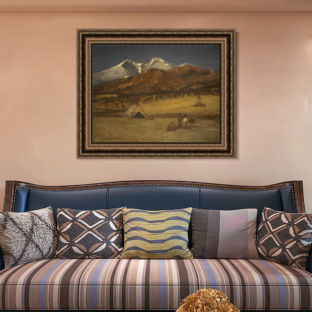 INVIN ART Framed Canvas Art Giclee Print Series#66 by Albert Bierstadt Wall Art