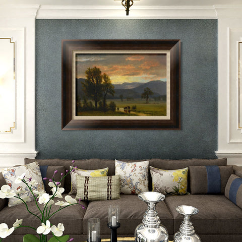 INVIN ART Framed Canvas Art Giclee Print Series#70 by Albert Bierstadt Wall Art Living Room Home Office Decorations