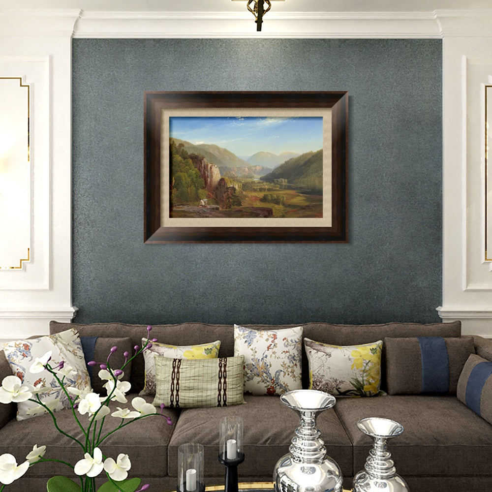 INVIN ART Framed Canvas Art Giclee Print Mountains#5 by Albert Bierstadt Wall Art