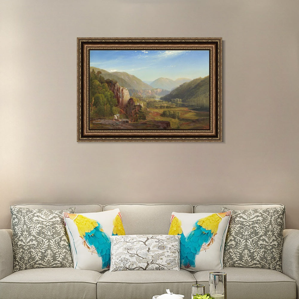 INVIN ART Framed Canvas Art Giclee Print Mountains#5 by Albert Bierstadt Wall Art