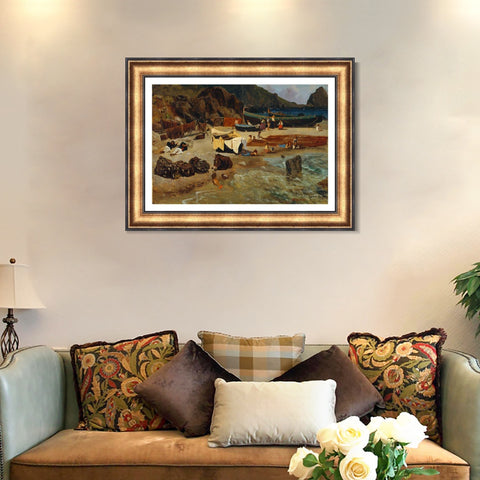INVIN ART Framed Canvas Art Giclee Print Series#75 by Albert Bierstadt Wall Art Living Room Home Office Decorations