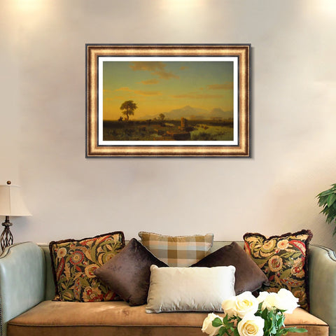 INVIN ART Framed Canvas Art Giclee Print Series#80 by Albert Bierstadt Wall Art Living Room Home Office Decorations