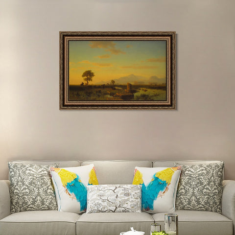 INVIN ART Framed Canvas Art Giclee Print Series#80 by Albert Bierstadt Wall Art Living Room Home Office Decorations