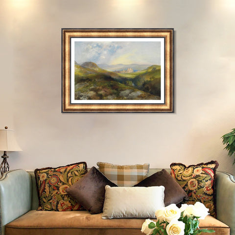 INVIN ART Framed Canvas Art Giclee Print Series#82 Landscape by Albert Bierstadt Wall Art Living Room Home Office Decorations