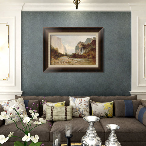 INVIN ART Framed Canvas Art Giclee Print Mountains#6 by Albert Bierstadt Wall Art Living Room Home Office Decorations
