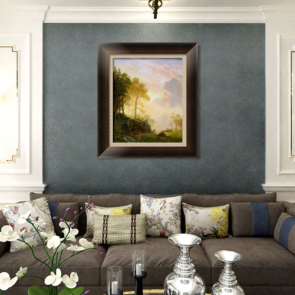INVIN ART Framed Canvas Art Giclee Print Series#86 by Albert Bierstadt Wall Art