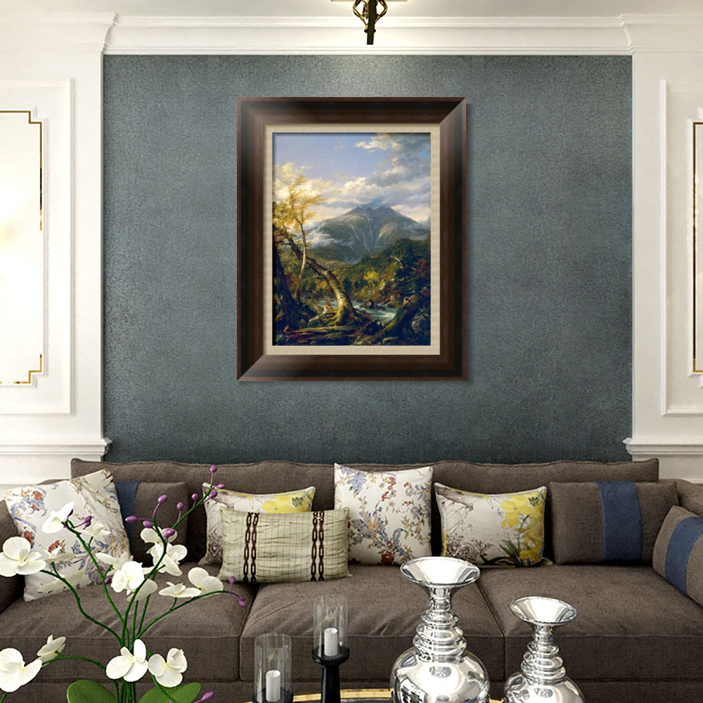 INVIN ART Framed Canvas Art Giclee Print Crooked tree by Albert Bierstadt Wall Art