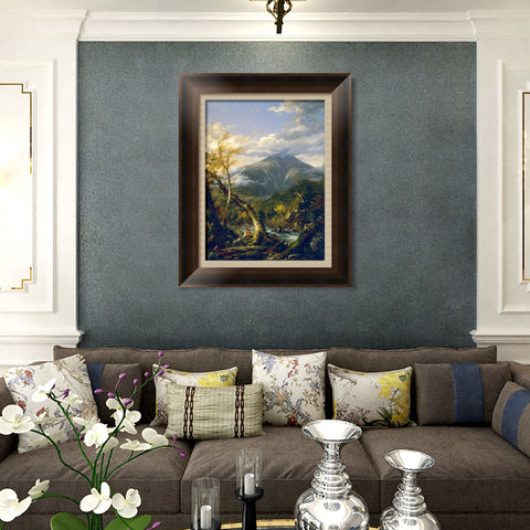 INVIN ART Framed Canvas Art Giclee Print Crooked tree by Albert Bierstadt Wall Art Living Room Home Office Decorations