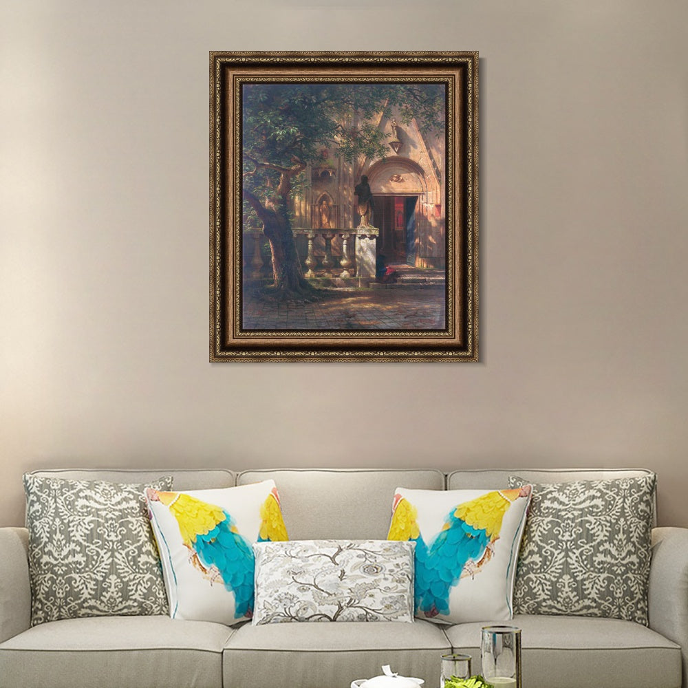 INVIN ART Framed Canvas Art Giclee Print Series#90 by Albert Bierstadt Wall Art