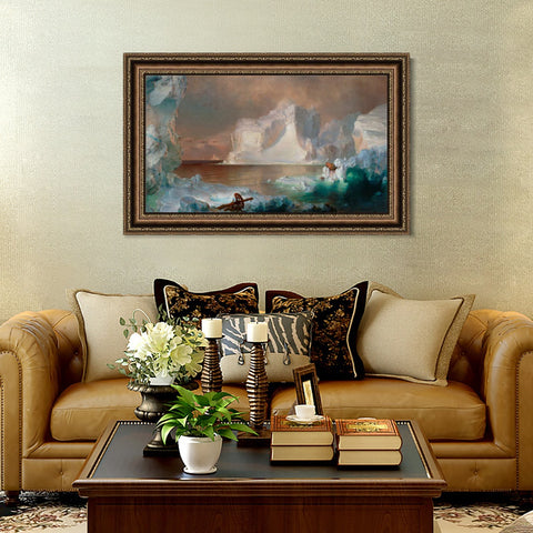 INVIN ART Framed Canvas Art Giclee Print Series#104 by Albert Bierstadt Wall Art Living Room Home Office Decorations