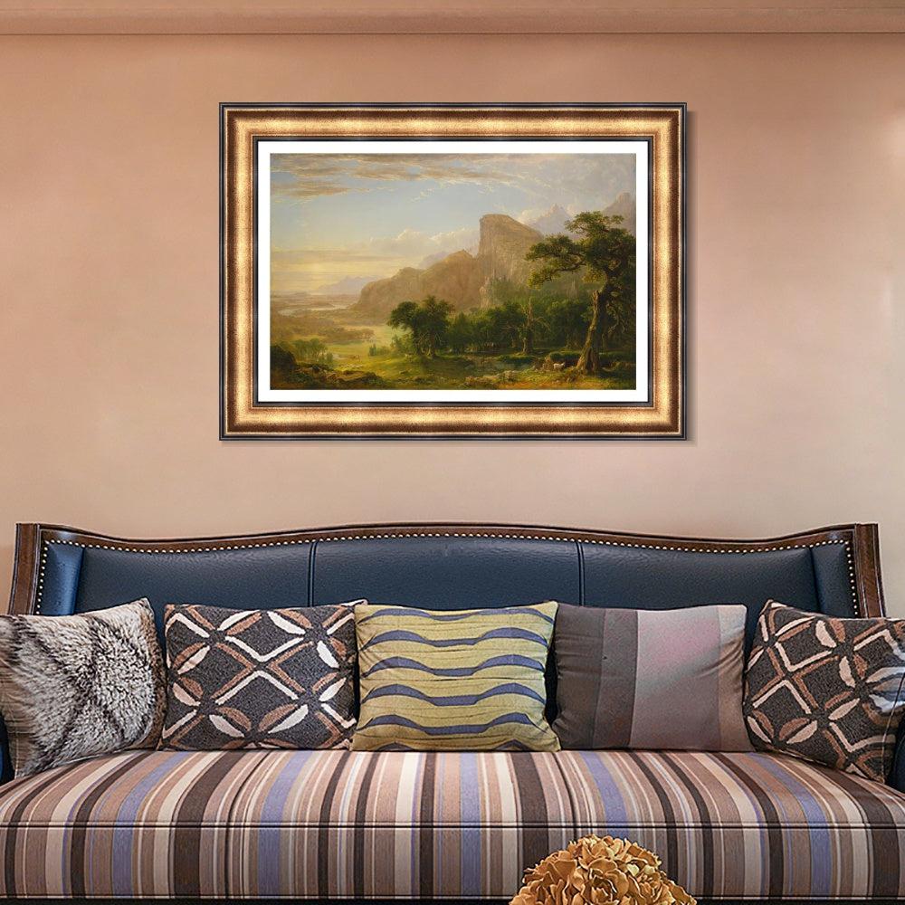 INVIN ART Framed Canvas Art Giclee Print Sky by Albert Bierstadt Wall Art