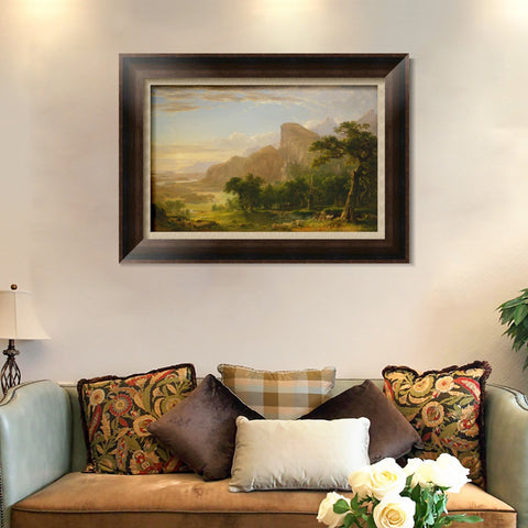 INVIN ART Framed Canvas Art Giclee Print Sky by Albert Bierstadt Wall Art Living Room Home Office Decorations