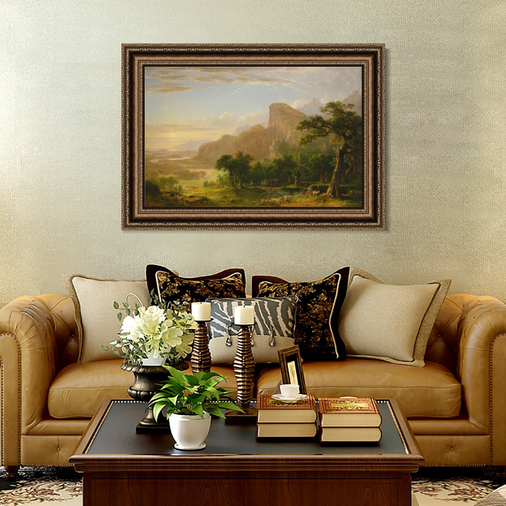 INVIN ART Framed Canvas Art Giclee Print Sky by Albert Bierstadt Wall Art