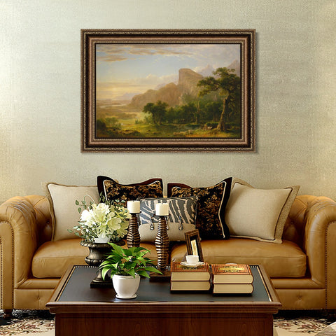 INVIN ART Framed Canvas Art Giclee Print Sky by Albert Bierstadt Wall Art Living Room Home Office Decorations