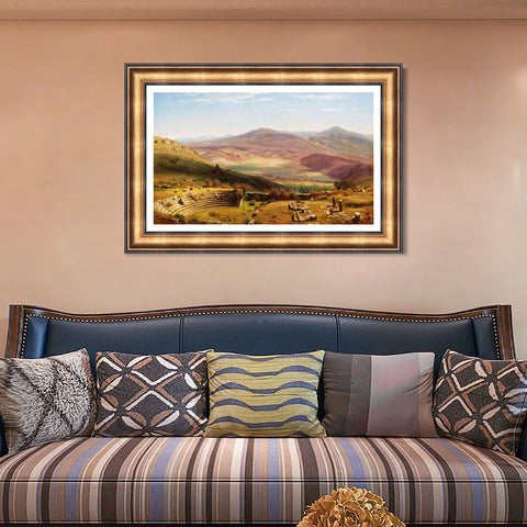 INVIN ART Framed Canvas Art Giclee Print Landscape#117 by Albert Bierstadt Wall Art Living Room Home Office Decorations