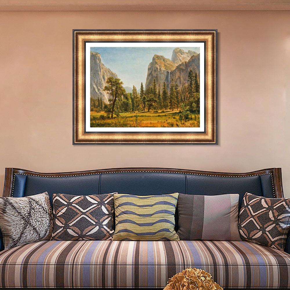 INVIN ART Framed Canvas Art Giclee Print Antumn Scenery by Albert Bierstadt Wall Art