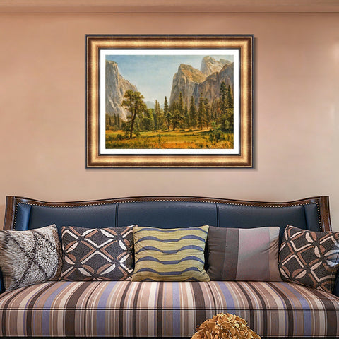 INVIN ART Framed Canvas Art Giclee Print Antumn Scenery by Albert Bierstadt Wall Art Living Room Home Office Decorations