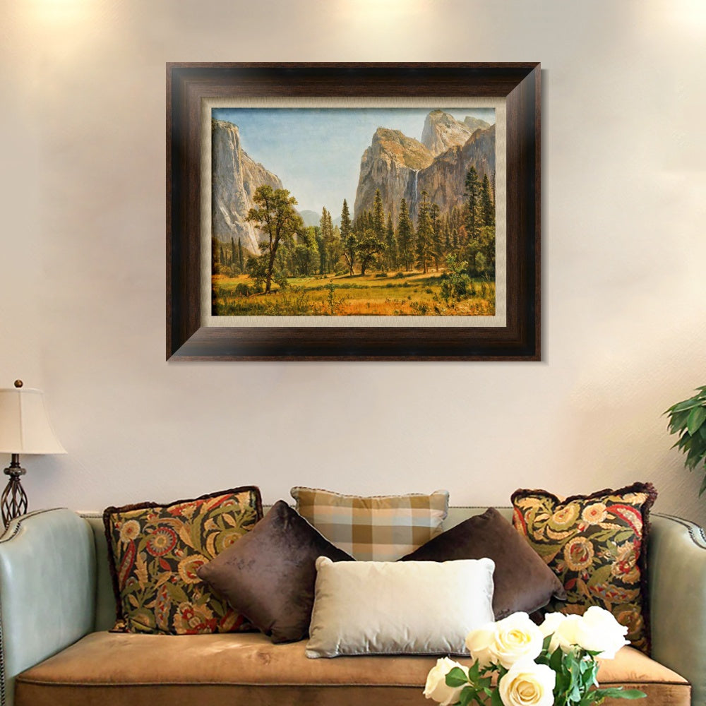 INVIN ART Framed Canvas Art Giclee Print Antumn Scenery by Albert Bierstadt Wall Art