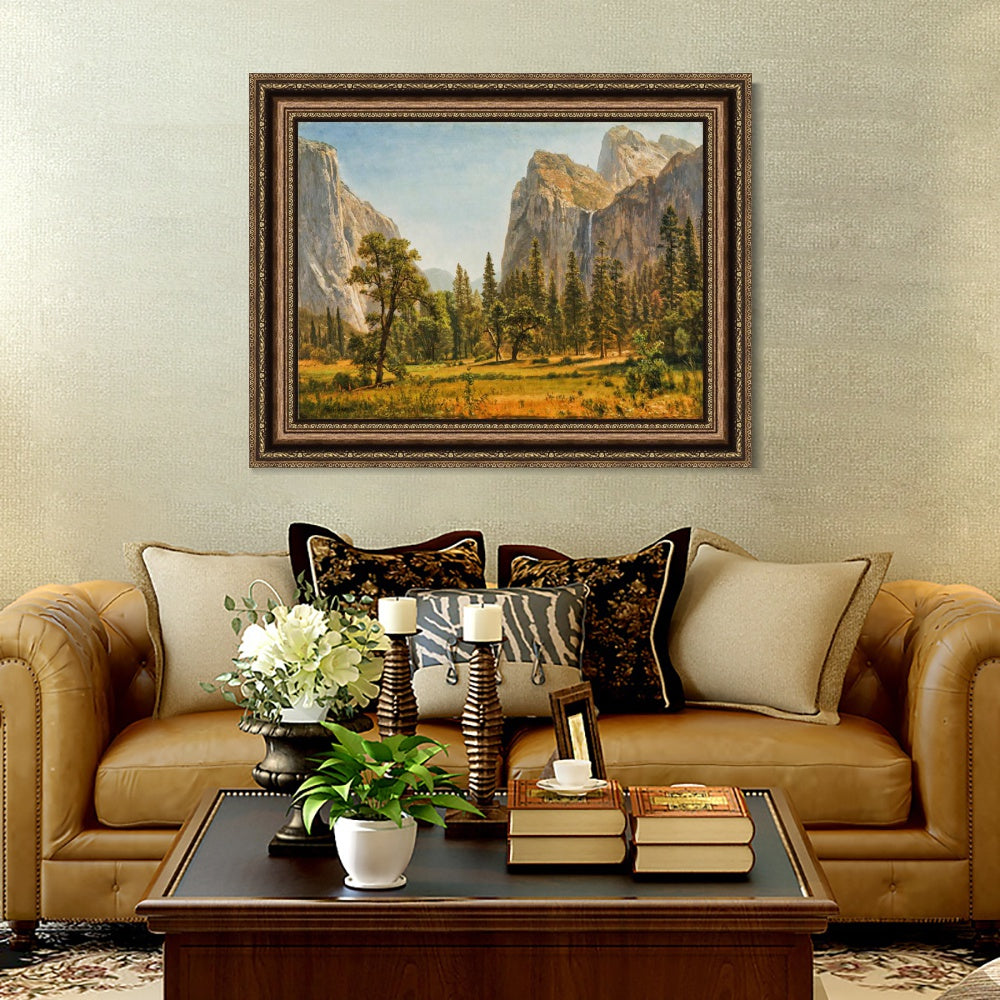 INVIN ART Framed Canvas Art Giclee Print Antumn Scenery by Albert Bierstadt Wall Art