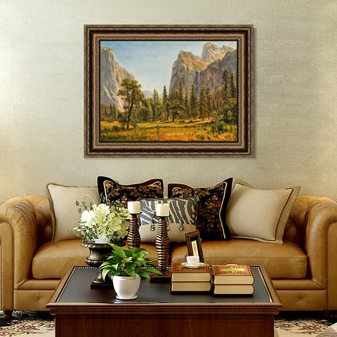 INVIN ART Framed Canvas Art Giclee Print Antumn Scenery by Albert Bierstadt Wall Art Living Room Home Office Decorations