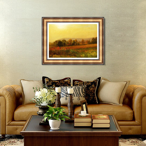 INVIN ART Framed Canvas Art Giclee Print Autumn Landscape#134 by Albert Bierstadt Wall Art Living Room Home Office Decorations