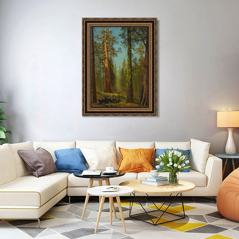 INVIN ART Framed Canvas Art Giclee Print Forest#137 by Albert Bierstadt Wall Art Living Room Home Office Decorations