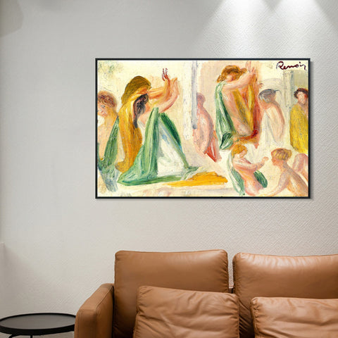 INVIN ART Framed Canvas ESQUISSE POUR OEDIPE by Pierre Auguste Renoir Wall Art Living Room Home Office Decorations