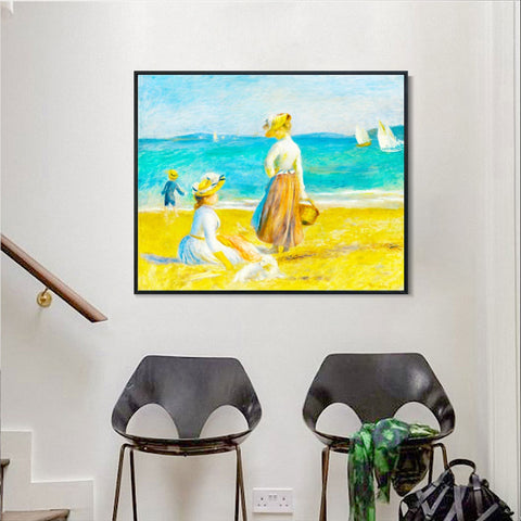 INVIN ART Framed Canvas Series#051 by Pierre Auguste Renoir Wall Art Living Room Home Office Decorations